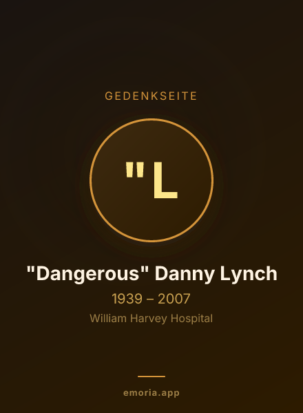 Gedenkportrait von "Dangerous" Danny Lynch