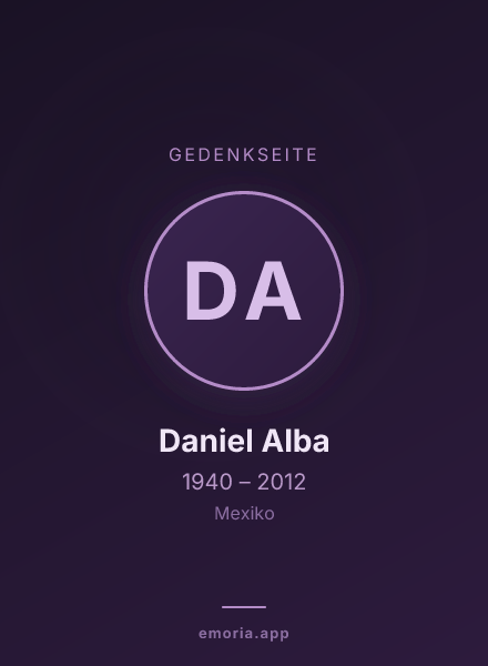 Gedenkportrait von Daniel Alba
