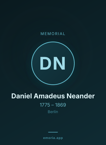 Memorial portrait of Daniel Amadeus Neander
