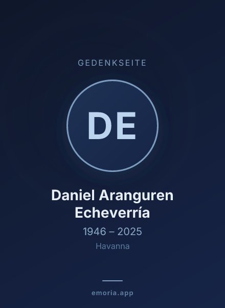 Gedenkportrait von Daniel Aranguren Echeverría