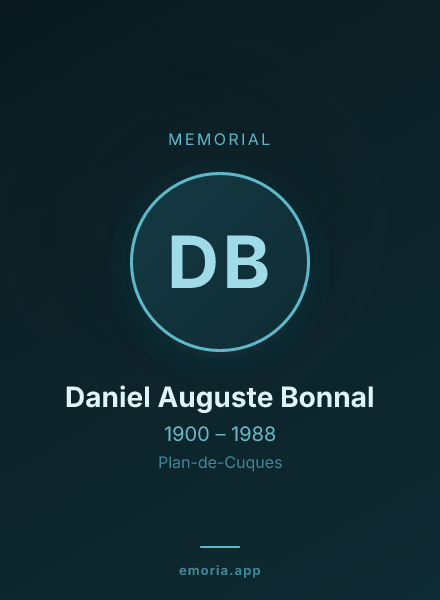 Memorial portrait of Daniel Auguste Bonnal