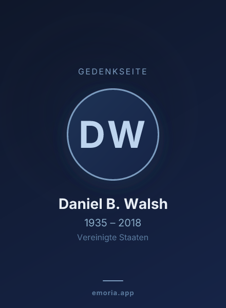 Gedenkportrait von Daniel B. Walsh