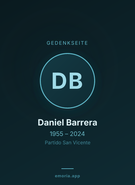 Gedenkportrait von Daniel Barrera
