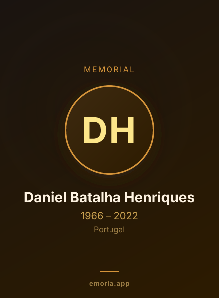 Memorial portrait of Daniel Batalha Henriques