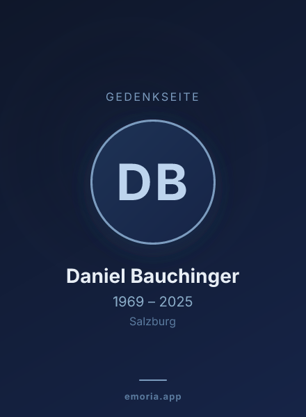 Gedenkportrait von Daniel Bauchinger