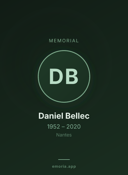 Memorial portrait of Daniel Bellec