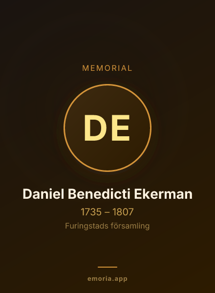 Memorial portrait of Daniel Benedicti Ekerman