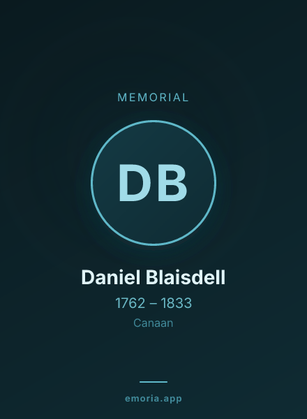 Memorial portrait of Daniel Blaisdell