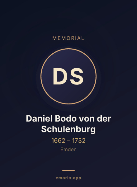 Memorial portrait of Daniel Bodo von der Schulenburg