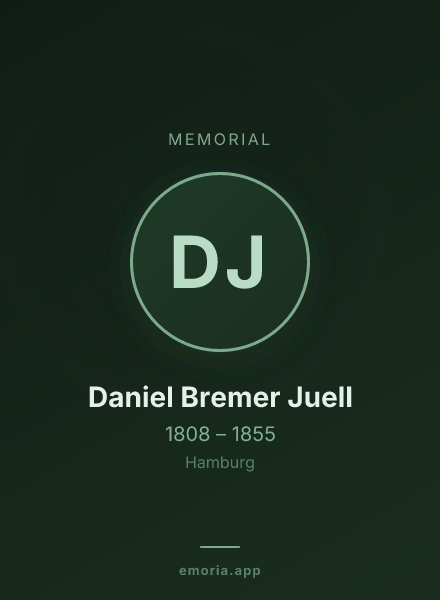 Memorial portrait of Daniel Bremer Juell