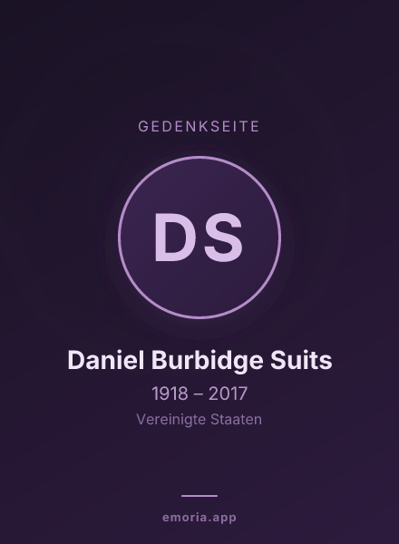 Gedenkportrait von Daniel Burbidge Suits