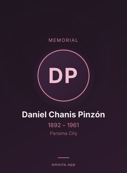 Memorial portrait of Daniel Chanis Pinzón