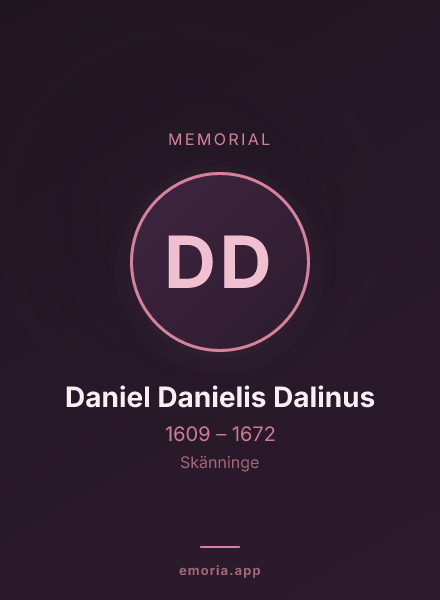Memorial portrait of Daniel Danielis Dalinus