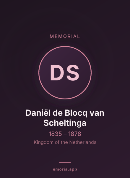 Memorial portrait of Daniël de Blocq van Scheltinga