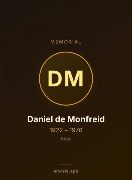 Memorial portrait of Daniel de Monfreid