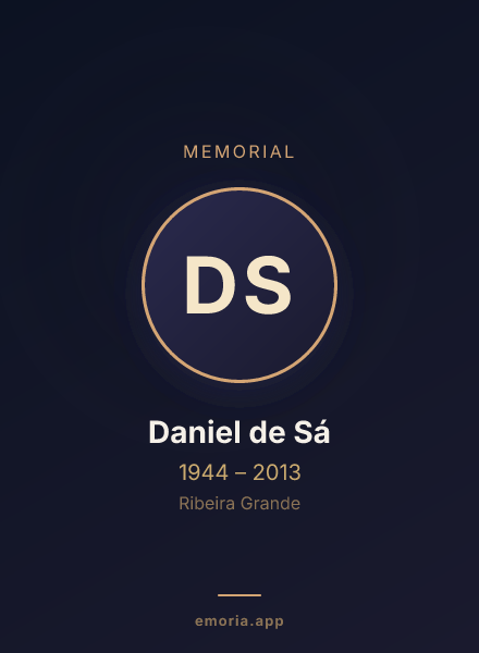 Memorial portrait of Daniel de Sá