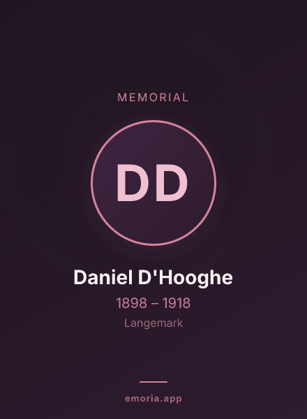 Memorial portrait of Daniel D'Hooghe