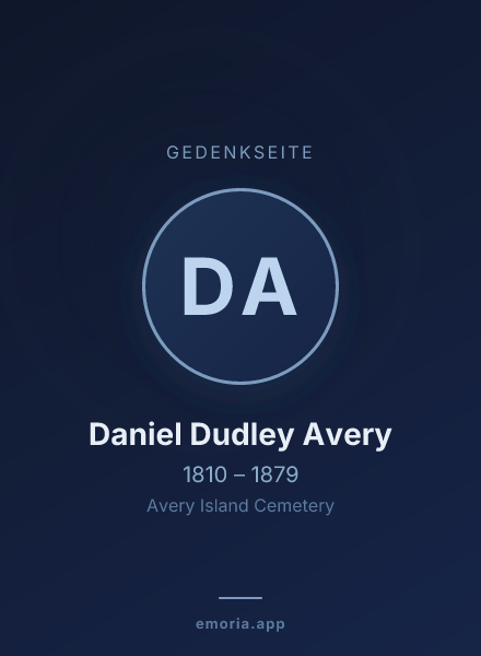 Gedenkportrait von Daniel Dudley Avery