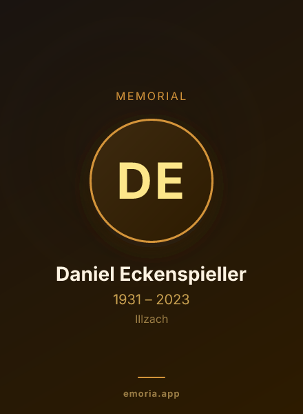 Memorial portrait of Daniel Eckenspieller