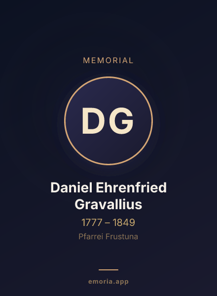 Memorial portrait of Daniel Ehrenfried Gravallius