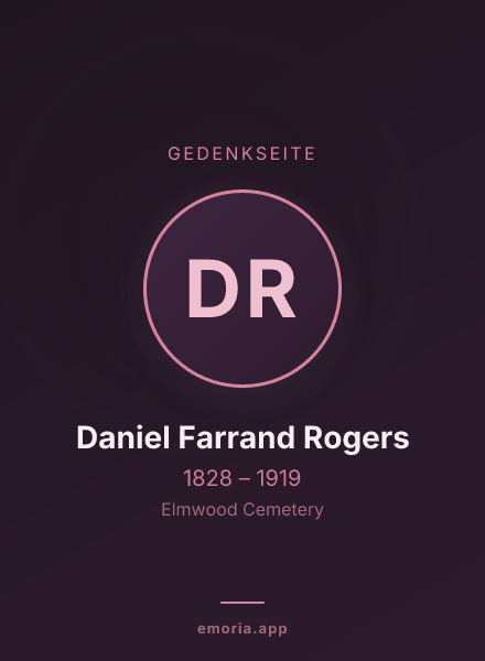 Gedenkportrait von Daniel Farrand Rogers