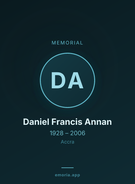 Memorial portrait of Daniel Francis Annan