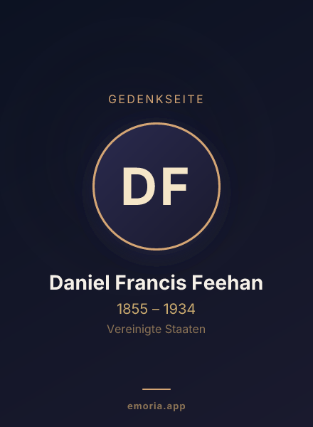 Gedenkportrait von Daniel Francis Feehan