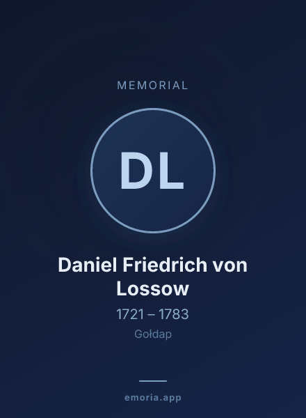 Memorial portrait of Daniel Friedrich von Lossow