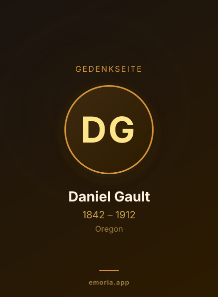 Gedenkportrait von Daniel Gault