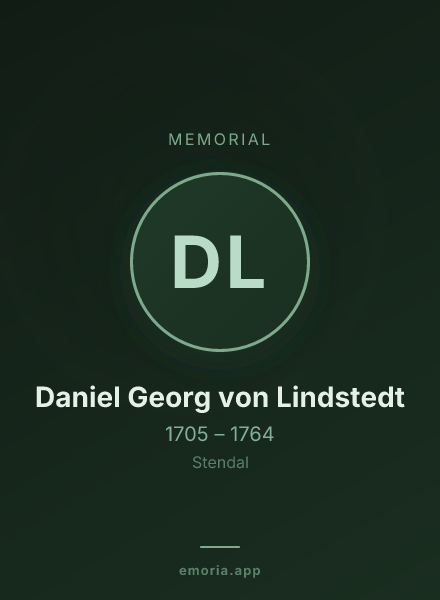 Memorial portrait of Daniel Georg von Lindstedt