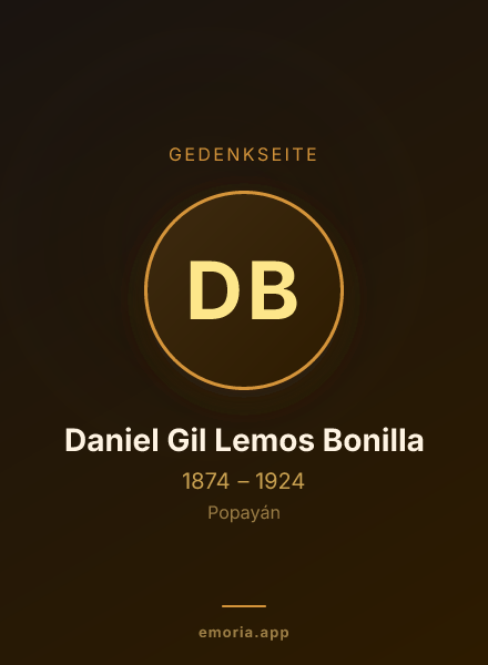 Gedenkportrait von Daniel Gil Lemos Bonilla