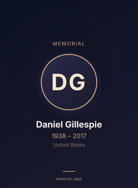 Memorial portrait of Daniel Gillespie