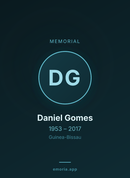 Memorial portrait of Daniel Gomes
