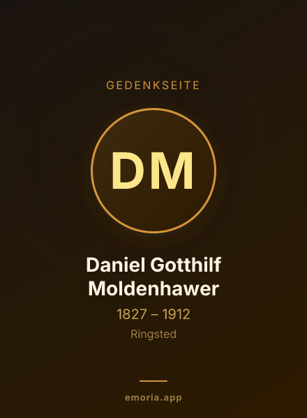 Gedenkportrait von Daniel Gotthilf Moldenhawer