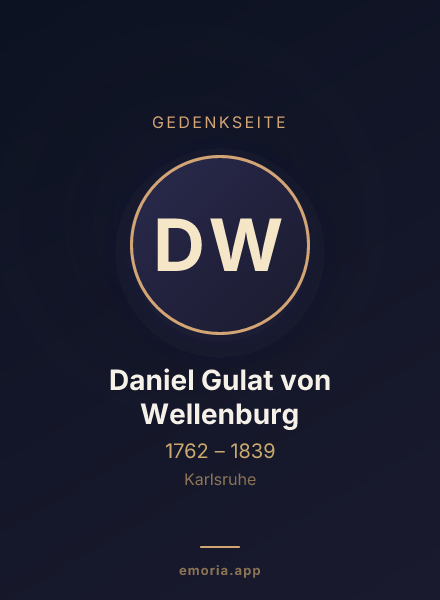 Gedenkportrait von Daniel Gulat von Wellenburg