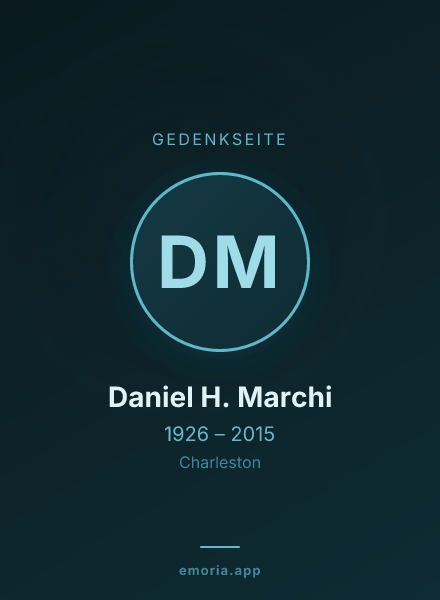 Gedenkportrait von Daniel H. Marchi