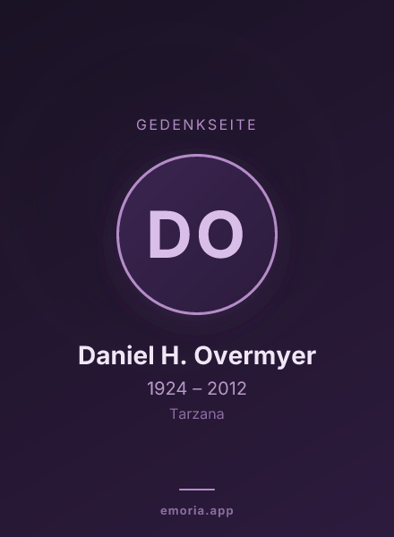 Gedenkportrait von Daniel H. Overmyer