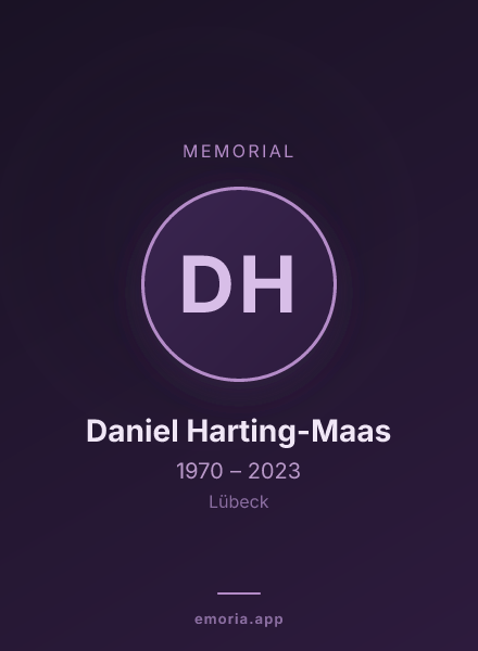 Memorial portrait of Daniel Harting-Maas