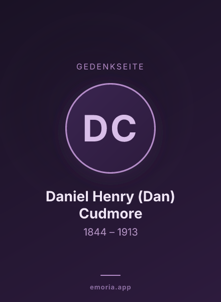 Gedenkportrait von Daniel Henry (Dan) Cudmore