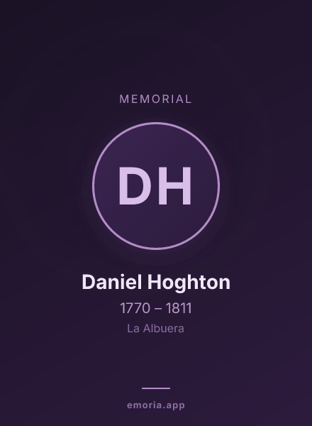 Memorial portrait of Daniel Hoghton