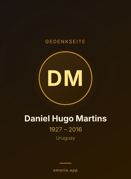 Gedenkportrait von Daniel Hugo Martins