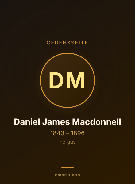 Gedenkportrait von Daniel James Macdonnell