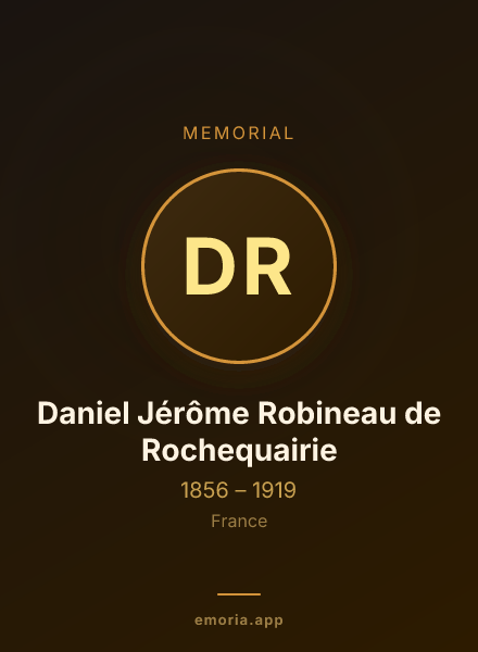 Memorial portrait of Daniel Jérôme Robineau de Rochequairie