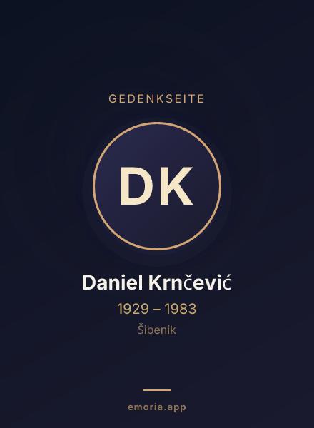 Gedenkportrait von Daniel Krnčević
