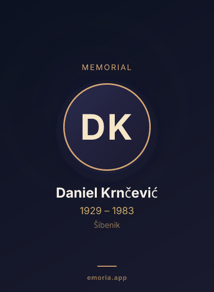 Memorial portrait of Daniel Krnčević