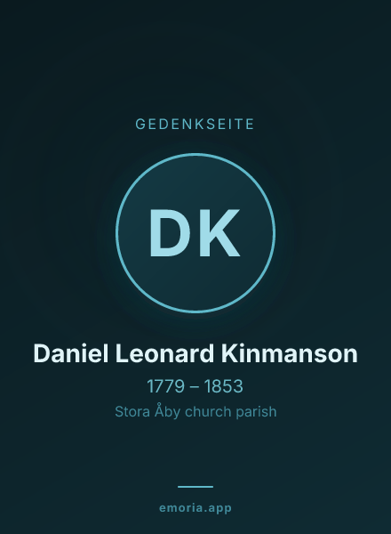 Gedenkportrait von Daniel Leonard Kinmanson