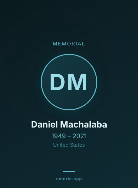 Memorial portrait of Daniel Machalaba