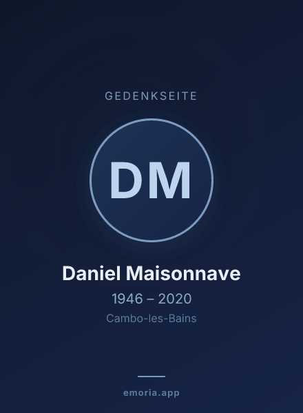 Gedenkportrait von Daniel Maisonnave