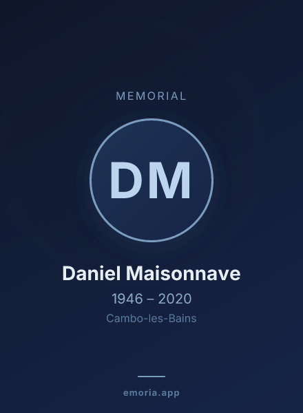 Memorial portrait of Daniel Maisonnave