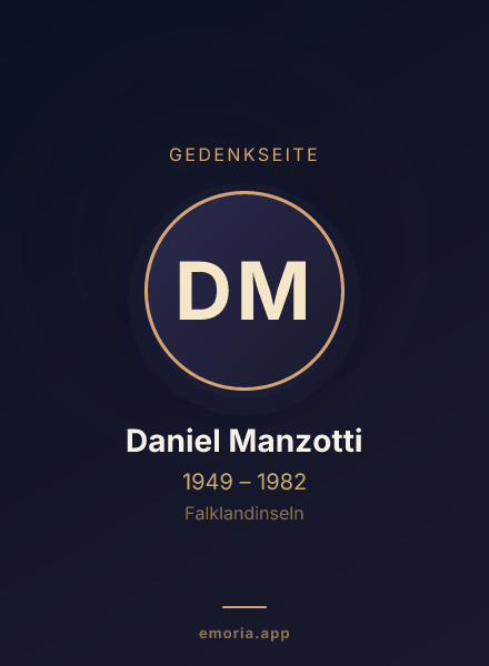 Gedenkportrait von Daniel Manzotti